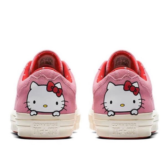 NWOB CONVERSE X HELLO KITTY 1 STAR SUEDE WOMEN SIZE 11 - Picture 8 of 8